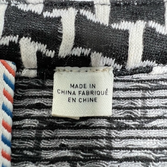 Anthropologie Postmark‎ Womens Black White Basketweave Tunic  Size Small - Picture 4 of 14